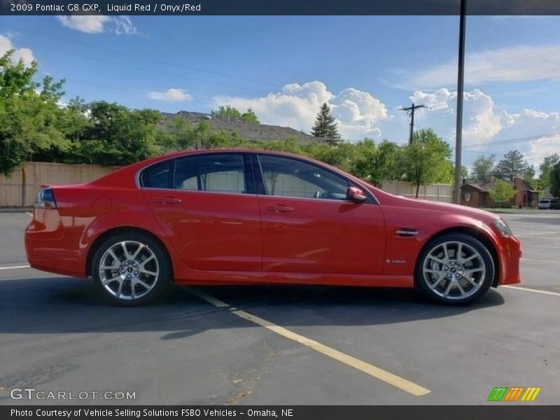 Liquid Red / Onyx/Red 2009 Pontiac G8 GXP