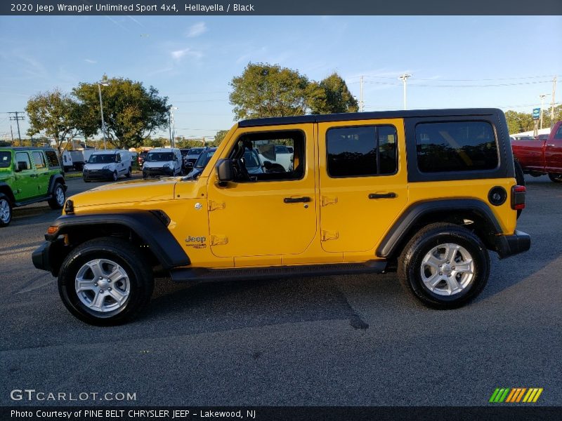 Hellayella / Black 2020 Jeep Wrangler Unlimited Sport 4x4