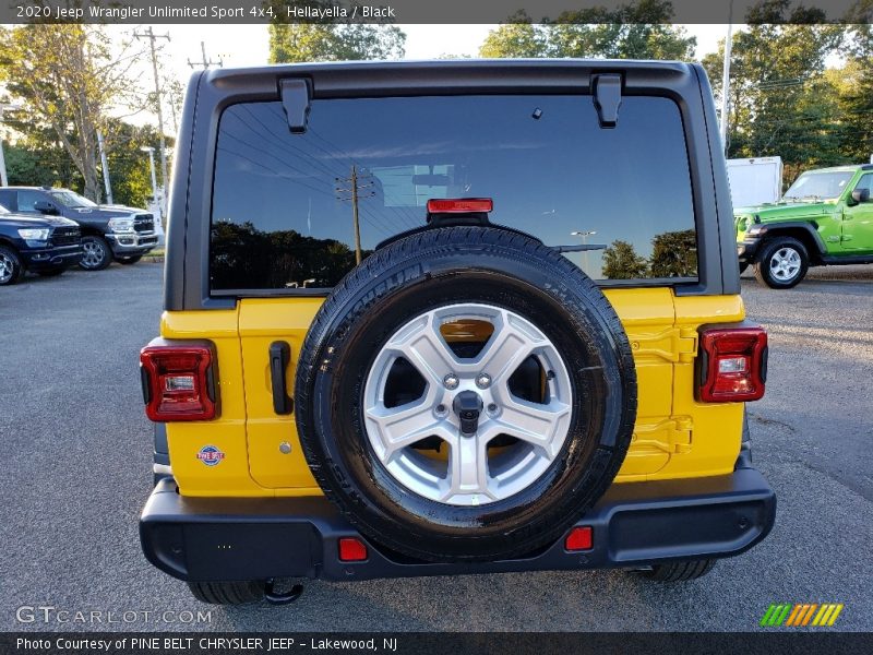 Hellayella / Black 2020 Jeep Wrangler Unlimited Sport 4x4