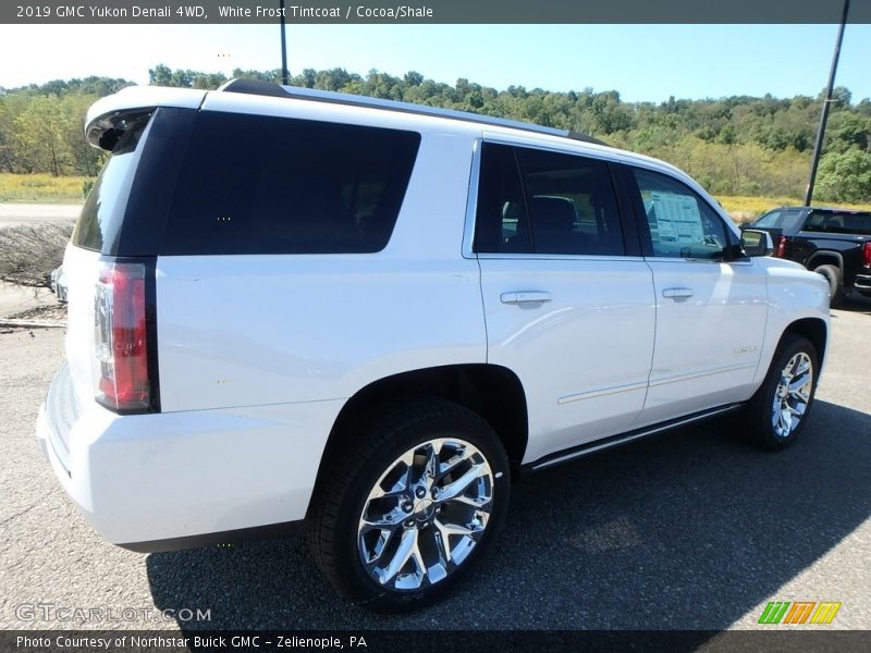 White Frost Tintcoat / Cocoa/Shale 2019 GMC Yukon Denali 4WD