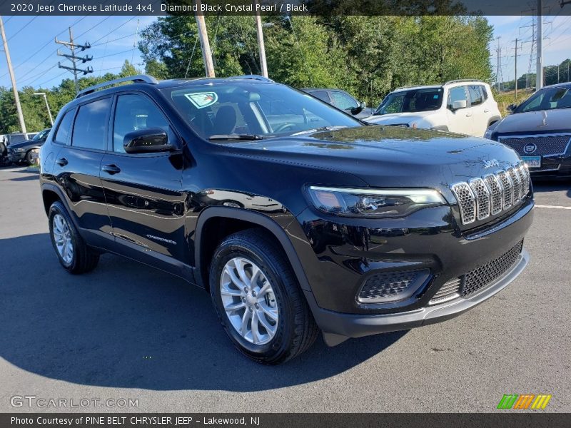 Diamond Black Crystal Pearl / Black 2020 Jeep Cherokee Latitude 4x4