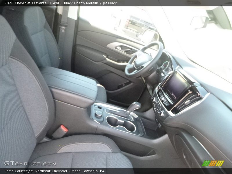 Black Cherry Metallic / Jet Black 2020 Chevrolet Traverse LT AWD