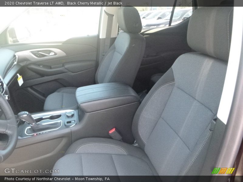 Black Cherry Metallic / Jet Black 2020 Chevrolet Traverse LT AWD