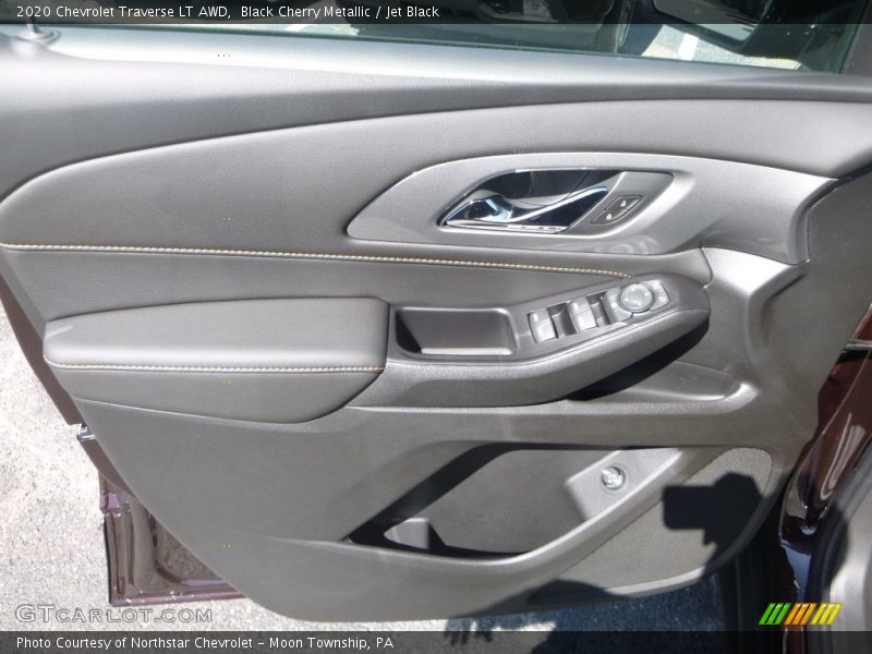 Black Cherry Metallic / Jet Black 2020 Chevrolet Traverse LT AWD