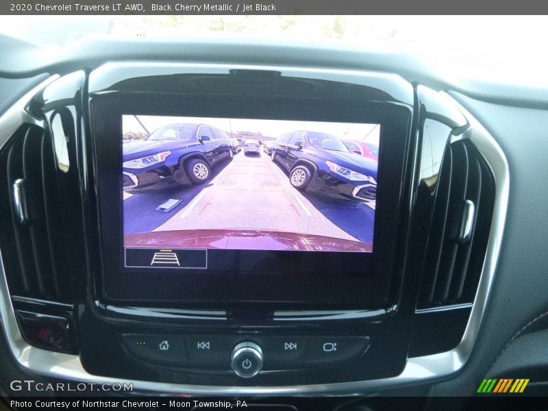 Black Cherry Metallic / Jet Black 2020 Chevrolet Traverse LT AWD