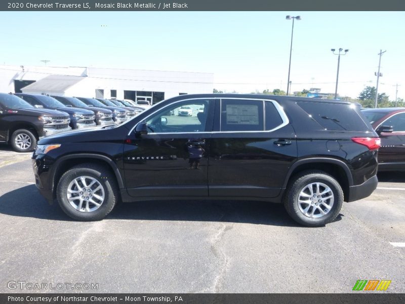 Mosaic Black Metallic / Jet Black 2020 Chevrolet Traverse LS