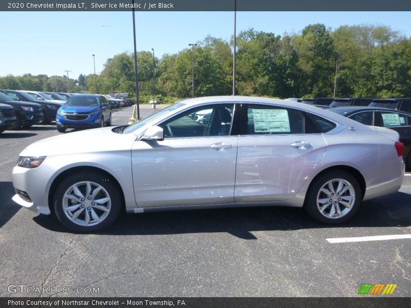 Silver Ice Metallic / Jet Black 2020 Chevrolet Impala LT