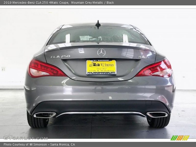 Mountain Grey Metallic / Black 2019 Mercedes-Benz CLA 250 4Matic Coupe