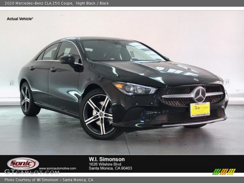 Night Black / Black 2020 Mercedes-Benz CLA 250 Coupe