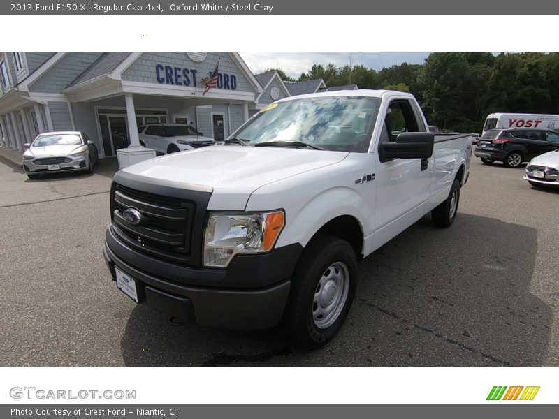 Oxford White / Steel Gray 2013 Ford F150 XL Regular Cab 4x4