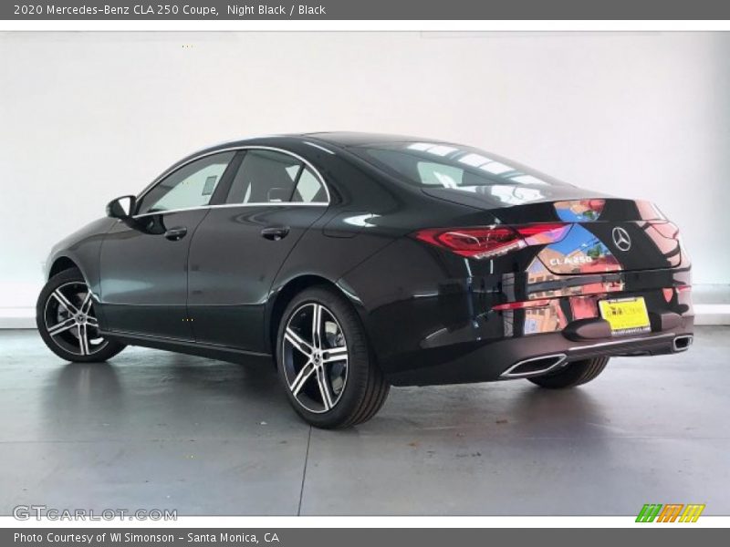 Night Black / Black 2020 Mercedes-Benz CLA 250 Coupe