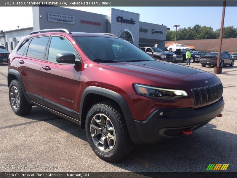Velvet Red Pearl / Black 2020 Jeep Cherokee Trailhawk 4x4