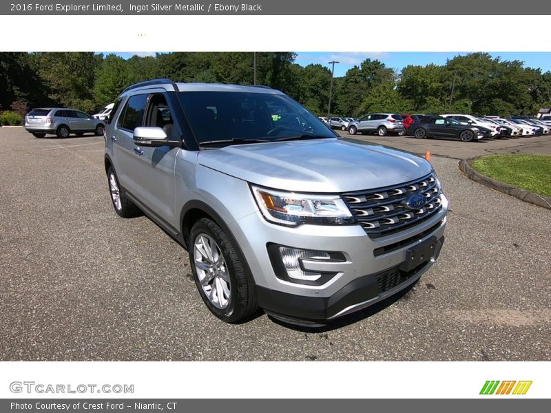 Ingot Silver Metallic / Ebony Black 2016 Ford Explorer Limited