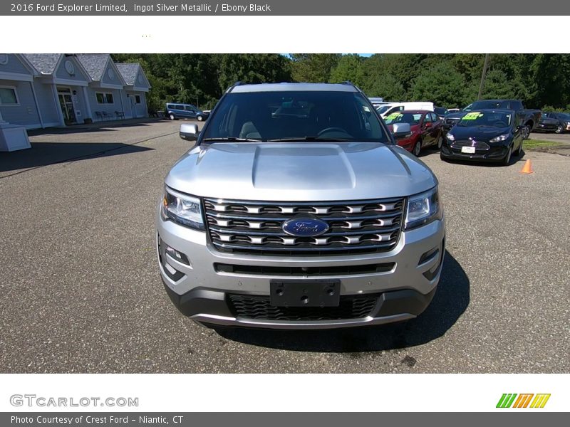 Ingot Silver Metallic / Ebony Black 2016 Ford Explorer Limited