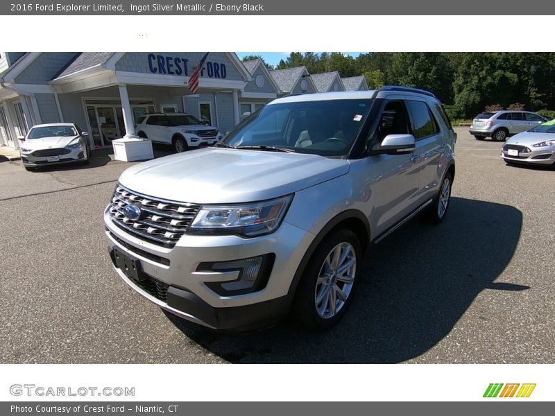 Ingot Silver Metallic / Ebony Black 2016 Ford Explorer Limited