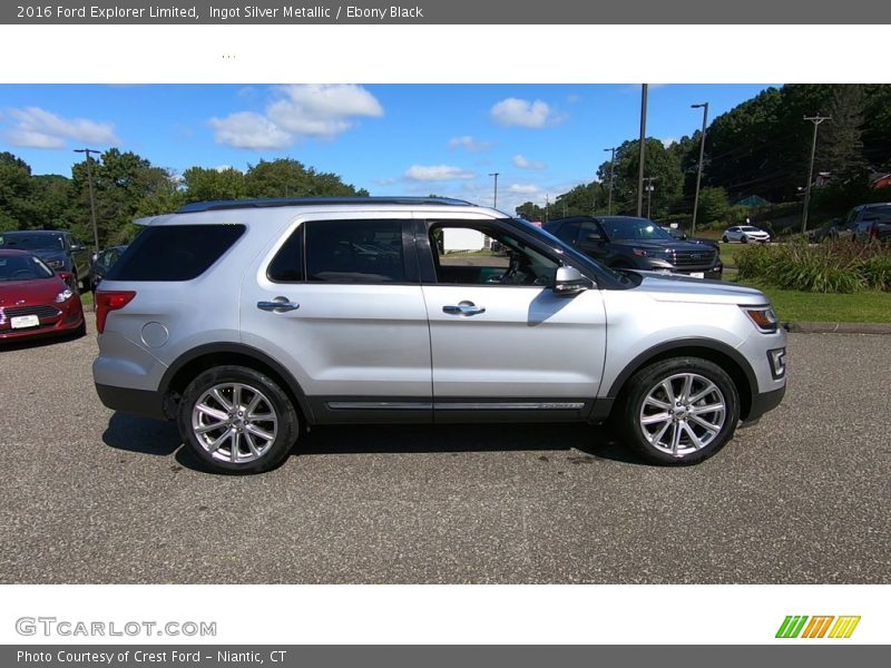 Ingot Silver Metallic / Ebony Black 2016 Ford Explorer Limited