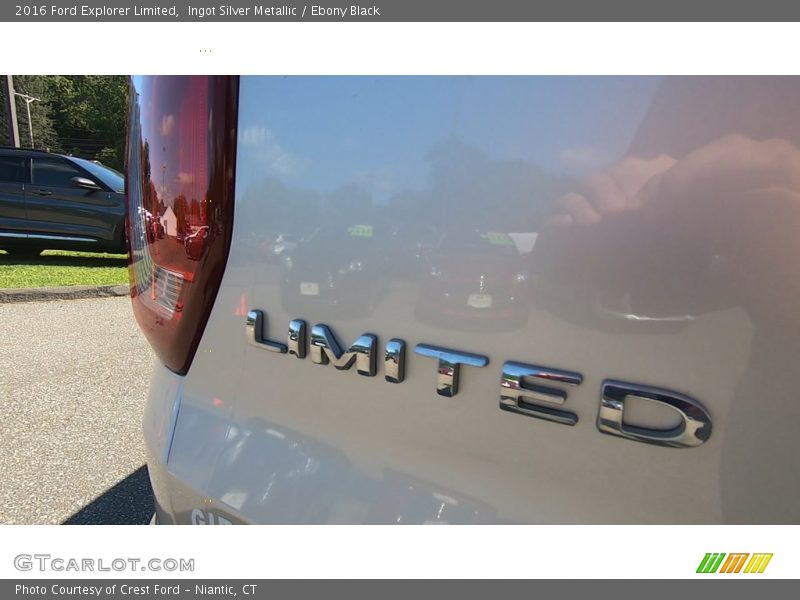 Ingot Silver Metallic / Ebony Black 2016 Ford Explorer Limited