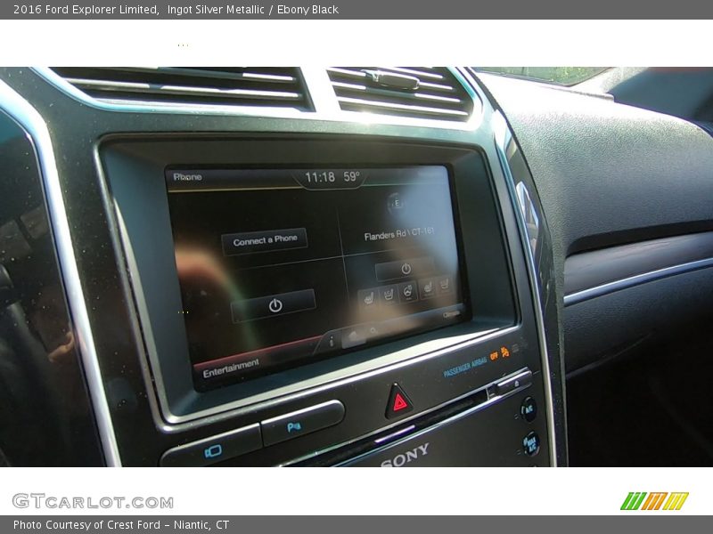 Ingot Silver Metallic / Ebony Black 2016 Ford Explorer Limited