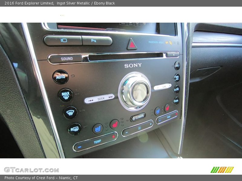 Ingot Silver Metallic / Ebony Black 2016 Ford Explorer Limited