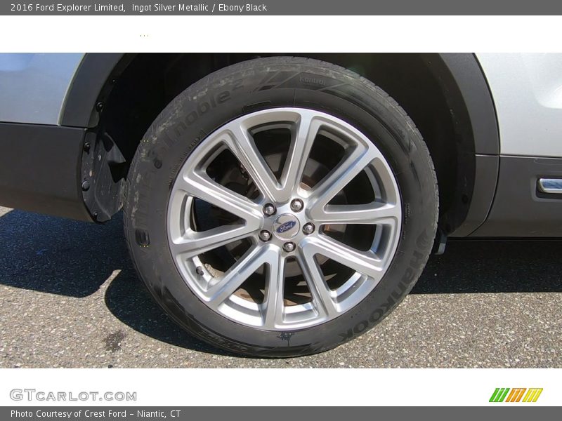 Ingot Silver Metallic / Ebony Black 2016 Ford Explorer Limited