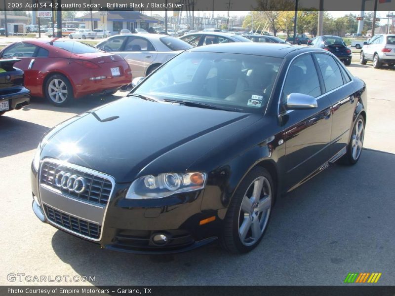 Brilliant Black / Black/Silver 2005 Audi S4 4.2 quattro Sedan