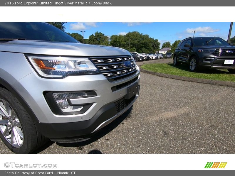Ingot Silver Metallic / Ebony Black 2016 Ford Explorer Limited