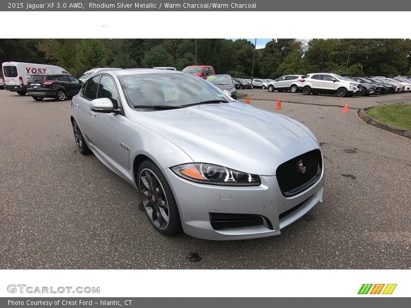 Rhodium Silver Metallic / Warm Charcoal/Warm Charcoal 2015 Jaguar XF 3.0 AWD