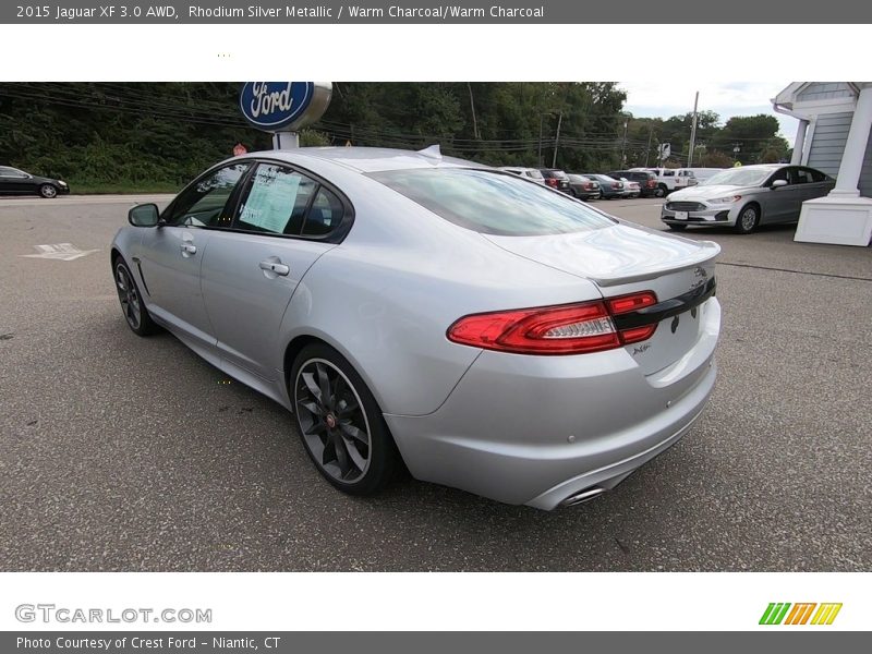 Rhodium Silver Metallic / Warm Charcoal/Warm Charcoal 2015 Jaguar XF 3.0 AWD