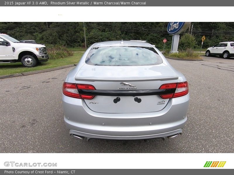 Rhodium Silver Metallic / Warm Charcoal/Warm Charcoal 2015 Jaguar XF 3.0 AWD