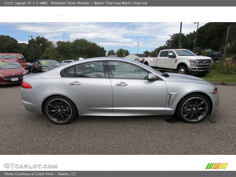 Rhodium Silver Metallic / Warm Charcoal/Warm Charcoal 2015 Jaguar XF 3.0 AWD