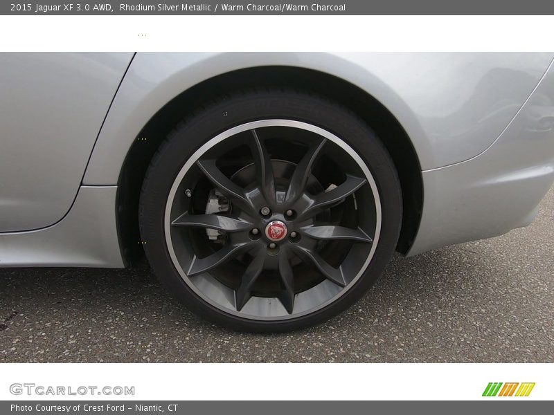 Rhodium Silver Metallic / Warm Charcoal/Warm Charcoal 2015 Jaguar XF 3.0 AWD