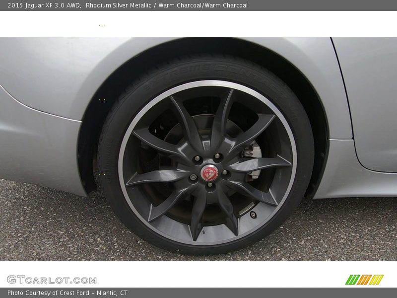 Rhodium Silver Metallic / Warm Charcoal/Warm Charcoal 2015 Jaguar XF 3.0 AWD