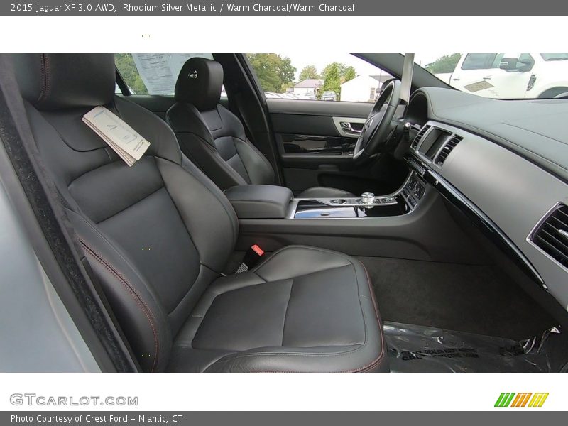 Rhodium Silver Metallic / Warm Charcoal/Warm Charcoal 2015 Jaguar XF 3.0 AWD
