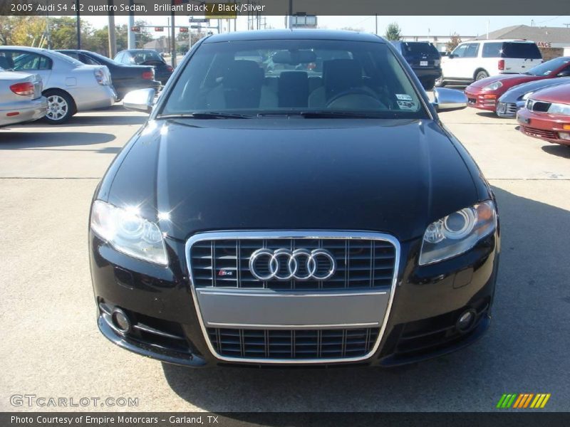 Brilliant Black / Black/Silver 2005 Audi S4 4.2 quattro Sedan