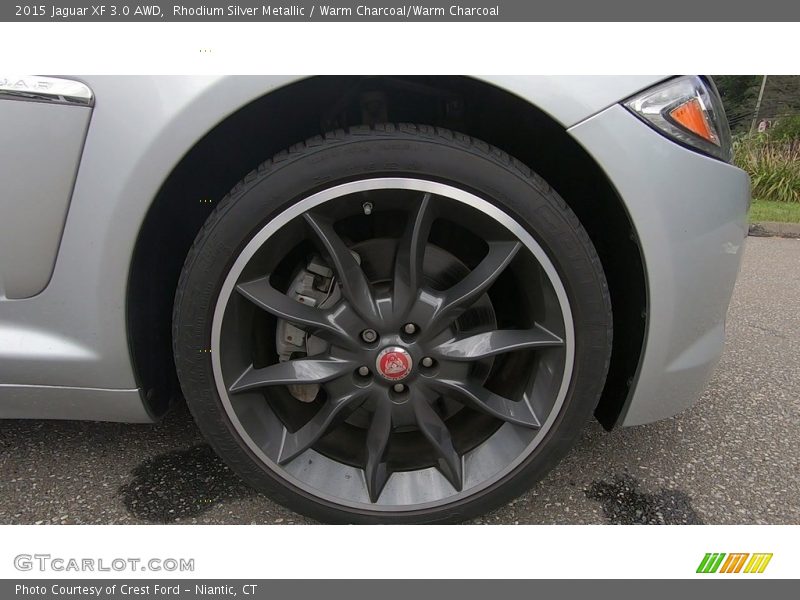 Rhodium Silver Metallic / Warm Charcoal/Warm Charcoal 2015 Jaguar XF 3.0 AWD