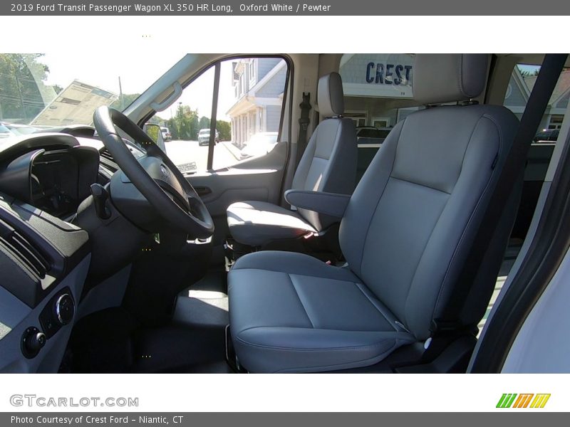 Oxford White / Pewter 2019 Ford Transit Passenger Wagon XL 350 HR Long