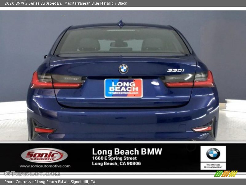 Mediterranean Blue Metallic / Black 2020 BMW 3 Series 330i Sedan