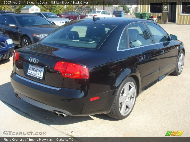 Brilliant Black / Black/Silver 2005 Audi S4 4.2 quattro Sedan