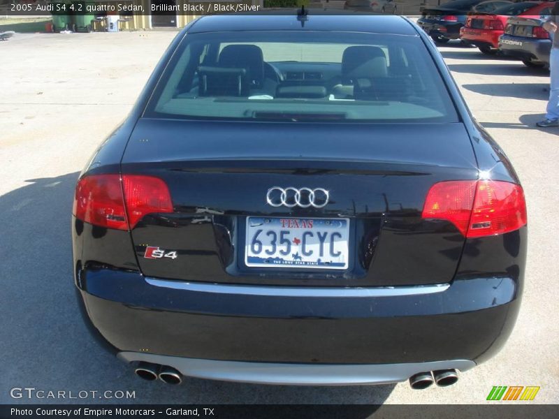 Brilliant Black / Black/Silver 2005 Audi S4 4.2 quattro Sedan