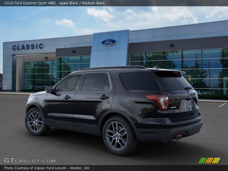 Agate Black / Medium Black 2019 Ford Explorer Sport 4WD