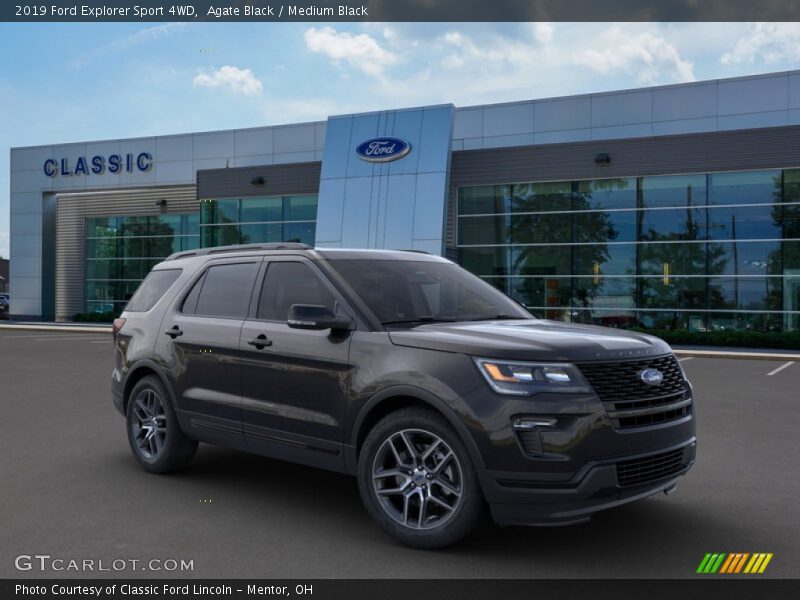 Agate Black / Medium Black 2019 Ford Explorer Sport 4WD