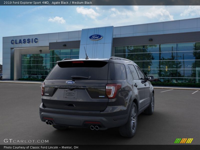 Agate Black / Medium Black 2019 Ford Explorer Sport 4WD