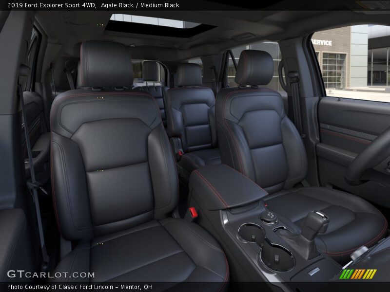 Agate Black / Medium Black 2019 Ford Explorer Sport 4WD