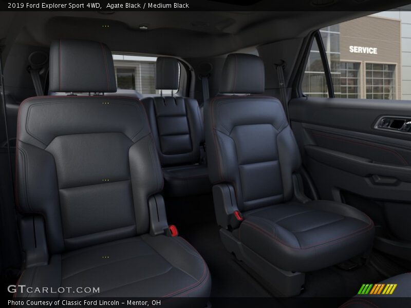 Agate Black / Medium Black 2019 Ford Explorer Sport 4WD