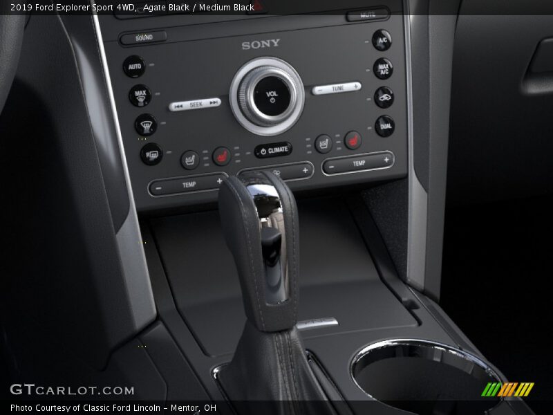 Agate Black / Medium Black 2019 Ford Explorer Sport 4WD