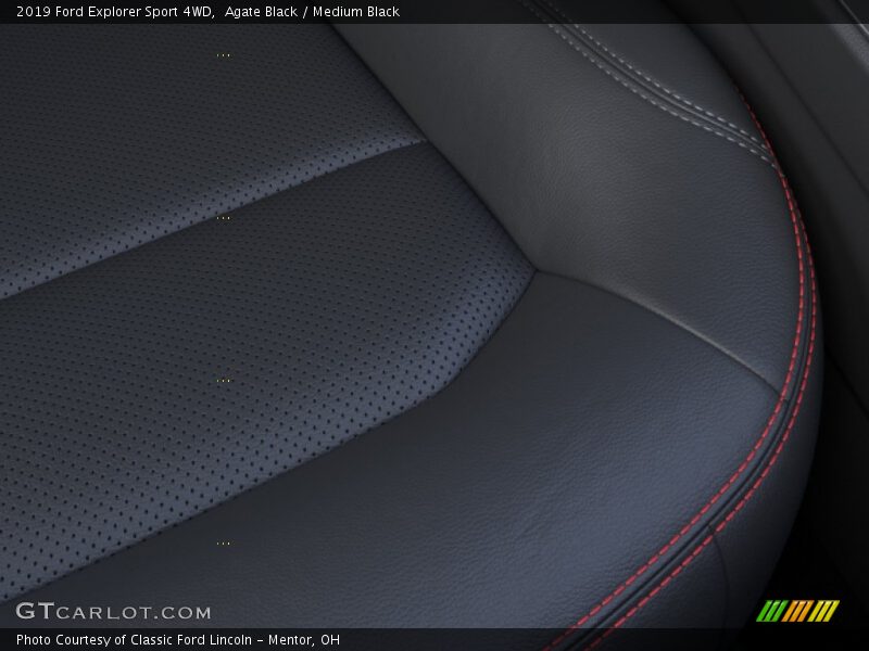 Agate Black / Medium Black 2019 Ford Explorer Sport 4WD