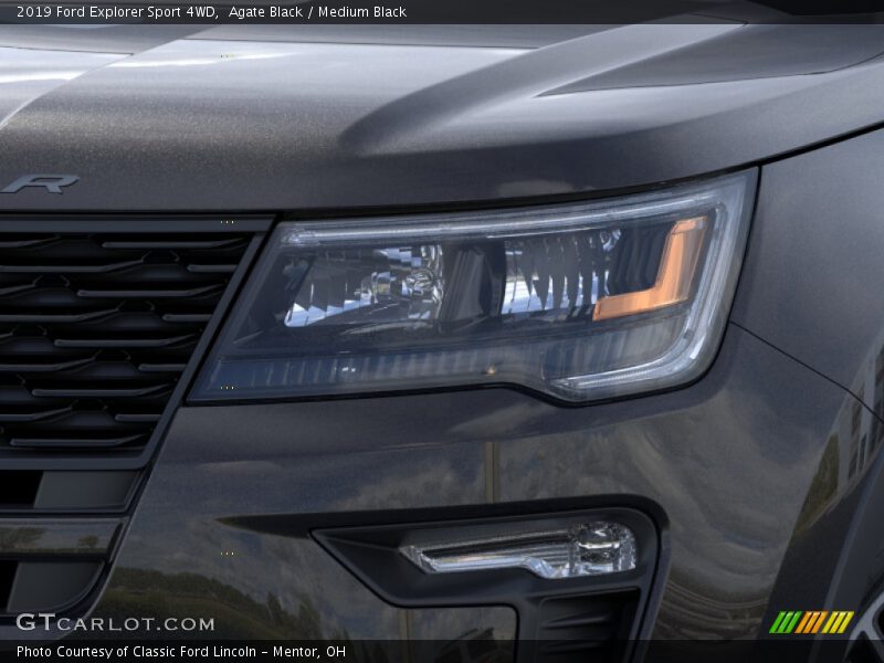 Agate Black / Medium Black 2019 Ford Explorer Sport 4WD