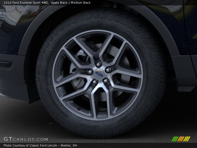 Agate Black / Medium Black 2019 Ford Explorer Sport 4WD