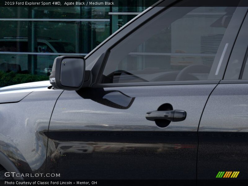 Agate Black / Medium Black 2019 Ford Explorer Sport 4WD