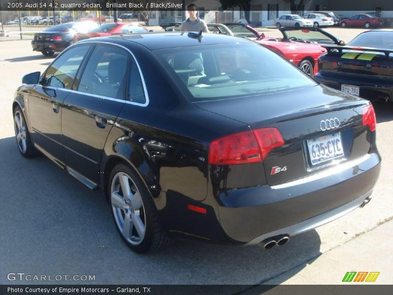 Brilliant Black / Black/Silver 2005 Audi S4 4.2 quattro Sedan